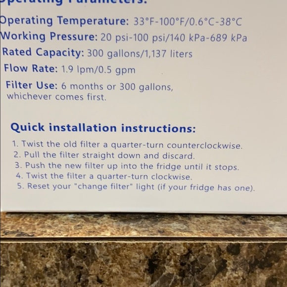 New in box FILTERLOGIC Water Filter.                              ONLY ONE LEFT! - Picture 6 of 10